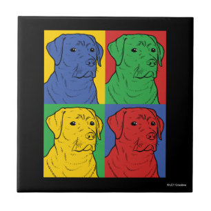 Carreau Pop Art Labrador Retriever