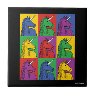 Carreau Pop Art Unicorn