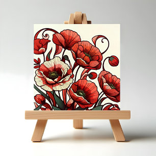 Carreau Poppies