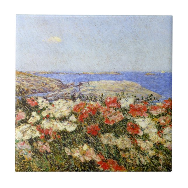 Carreau Poppies sauvages sur les îles de Shoals (Devant)