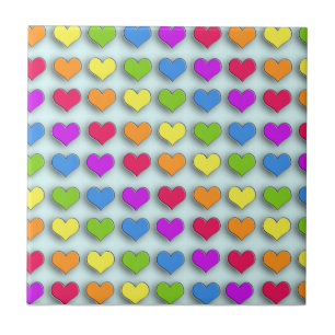 Carreau Poppin Coeurs rétro