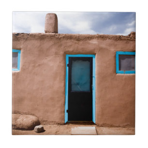 Carreau Porte de turquoise de Chambre de pueblo de Taos