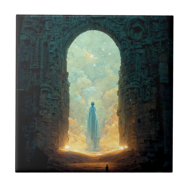 Carreau Porte des Dieux Imaginaire Sci-Fi Art Carrelage en (Devant)