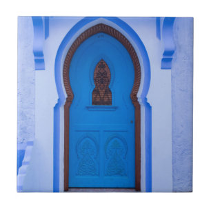 Carreau Porte marocaine bleue