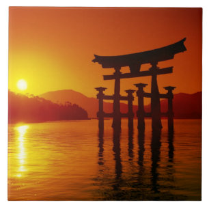 Carreau Porte O-Torii, sanctuaire d'Itsukushima, Miyajima,