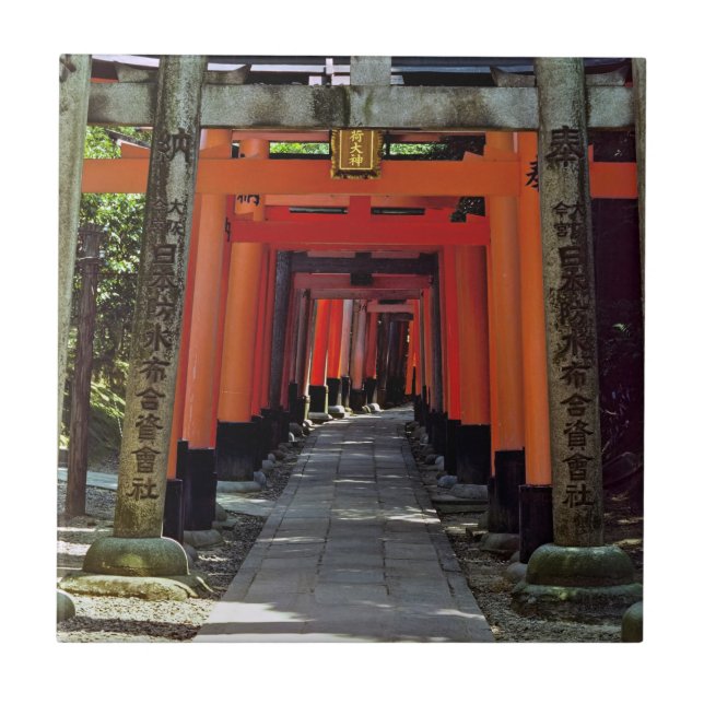Carreau Portes de Torii - Kyoto, Japon, Asie (Devant)