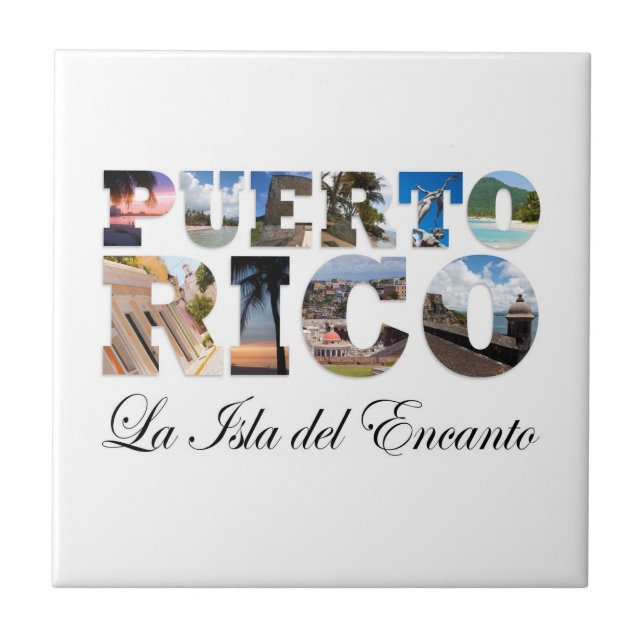 Carreau Porto Rico La Isla Del Encanto (Devant)