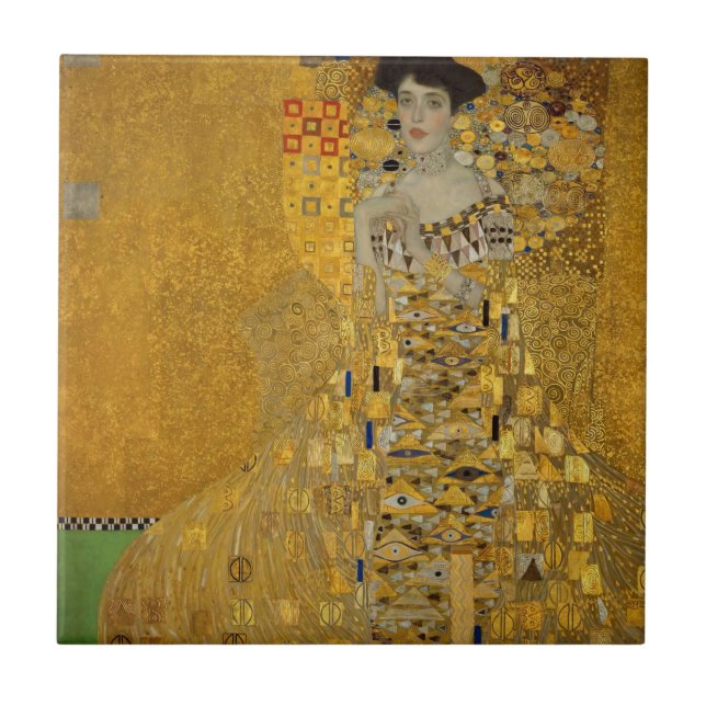 Carreau Portrait d'Adele Bloch-Bauer I par Gustav Klimt (Devant)