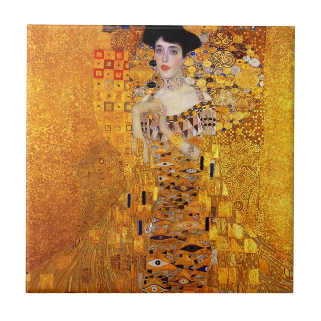 Carreau Portrait d'Adele Bloch-Bauer par Gustav Klimt (Devant)