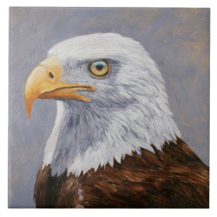 Carreau Portrait de Bald Eagle