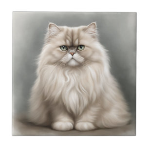 Carreau Portrait de beauté du chat perse