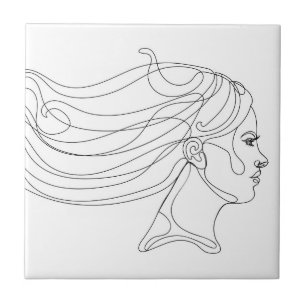 Carreau Portrait de femme Abstraite, Art moderne