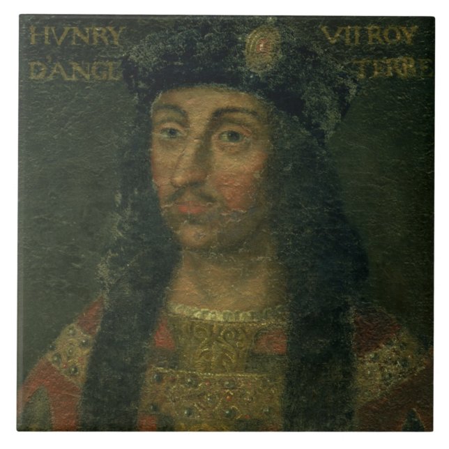 Carreau Portrait de Henry VII (1457-1509) (huile sur le (Devant)