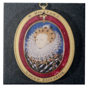 Carreau Portrait de la Reine Elizabeth I (la semaine sur