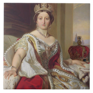 Carreau Portrait de la Reine Victoria (1819-1901) 1859