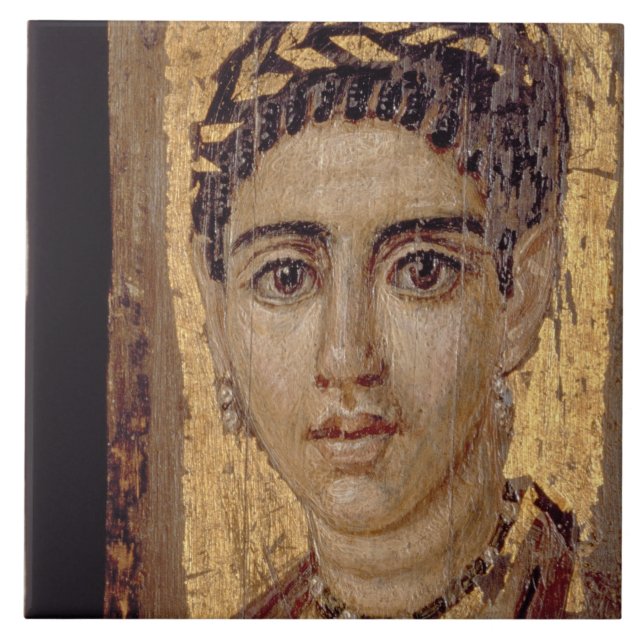 Carreau Portrait de maman d'une femme, de Fayum, (Devant)