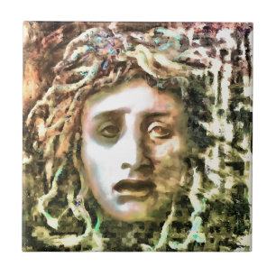 Carreau Portrait de Medusa d'un Gorgon