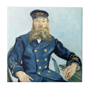 Carreau Portrait de Van Gogh   du facteur Joseph Roulin
