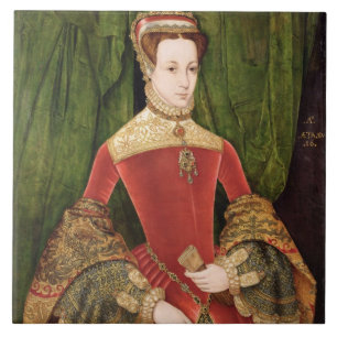 Carreau Portrait d'une femme, âgé 16, précédemment