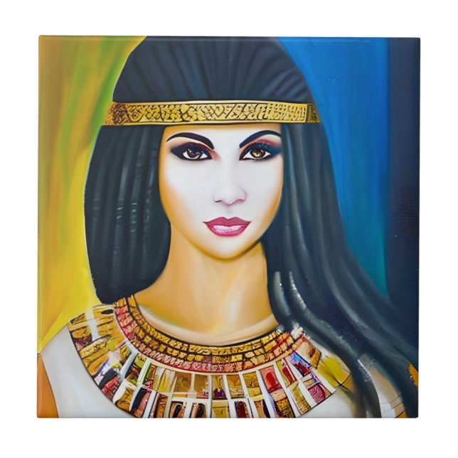 Carreau Portrait d'une princesse égyptienne (Devant)