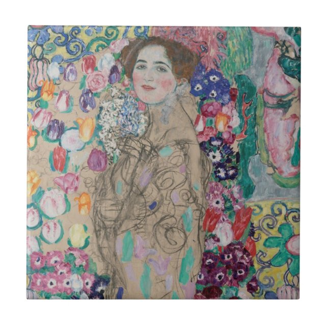 Carreau Portrait posthume de Ria Munk par Gustav Klimt (Devant)