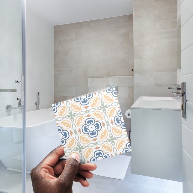 Carreau 💙 💛 Portugais Bleu Jaune Motif sans couture (Créateur téléchargé)