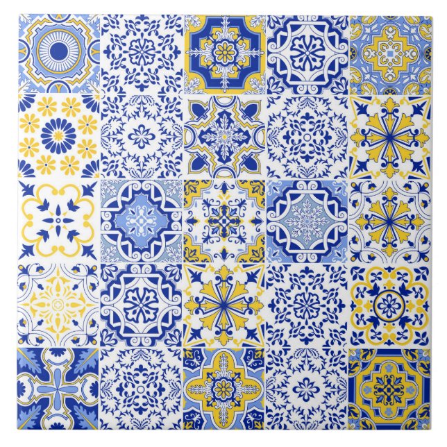 Carreau Portuguese Tiles Pattern Ceramic Tile  (Devant)