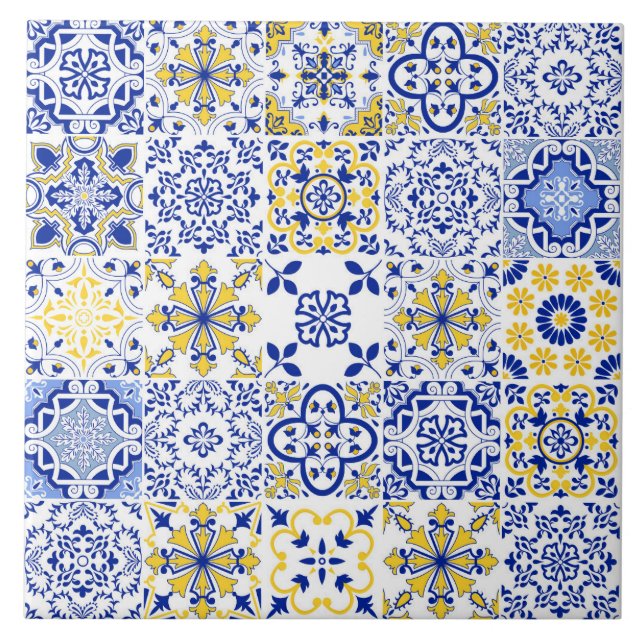 Carreau Portuguese Tiles Pattern Ceramic Tile  (Devant)