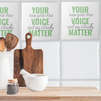 Positive Green Your Voice Matter Motivation Citati