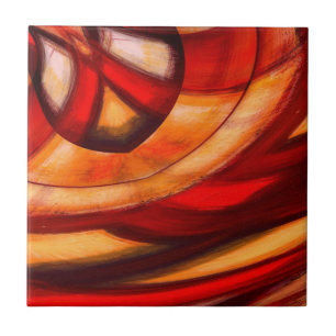 Carreau Poster Abstrait Fractal Circles Imprimer