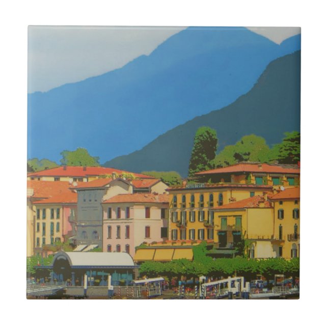 Carreau Poster Bellagio Italie (Devant)
