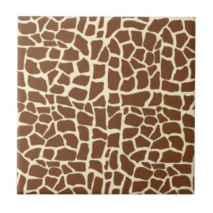 Carreau Poster de animal de motif de girafe