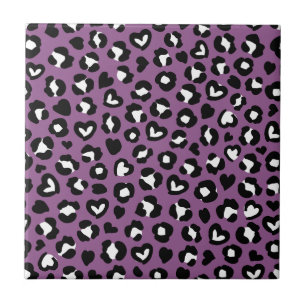 Carreau Poster de animal, Léopard Violet, Spots De Cheetah