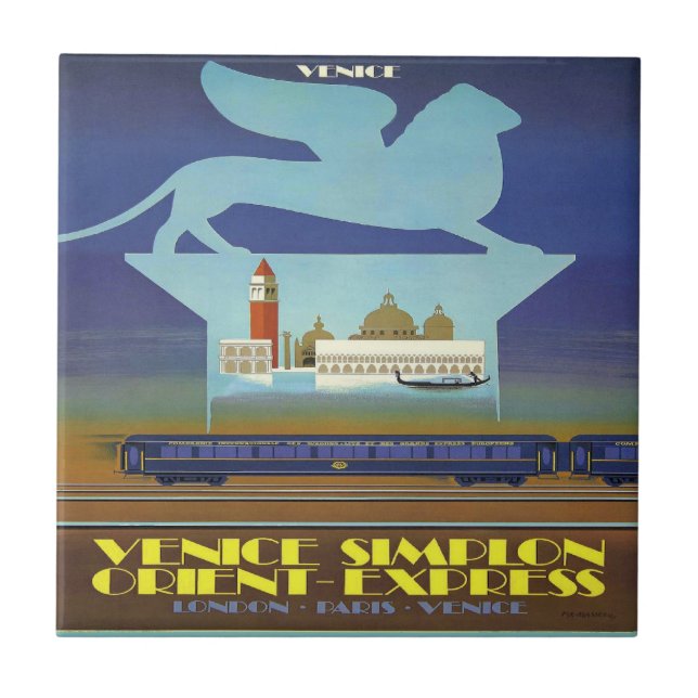 Carreau Poster d'Orient Express Venice (Devant)