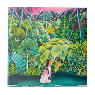 Carreau Poster vintage Hawaii Travel