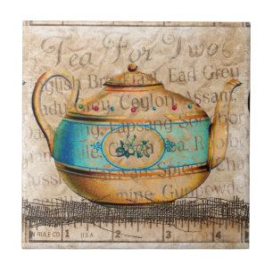 Carreau Pot de thé antique