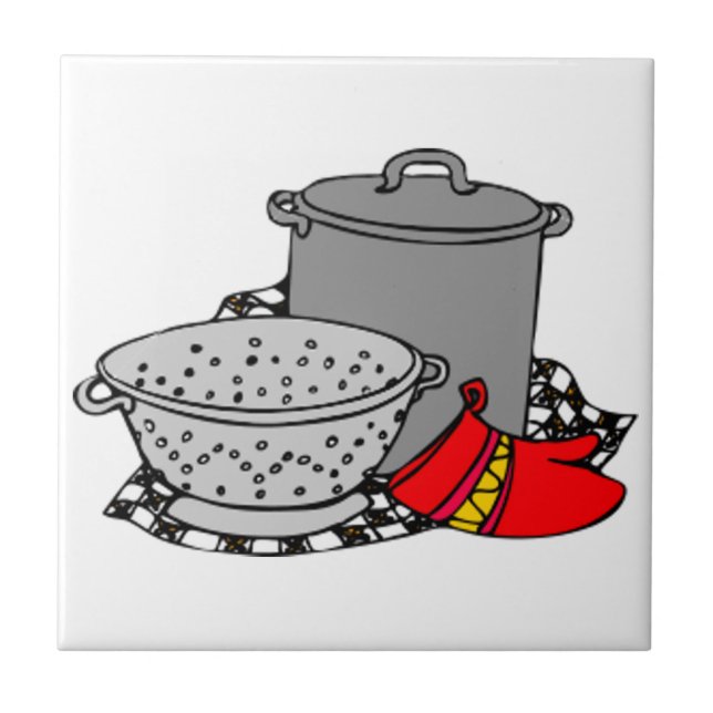 Carreau Pot et tamis de cuisine (Devant)