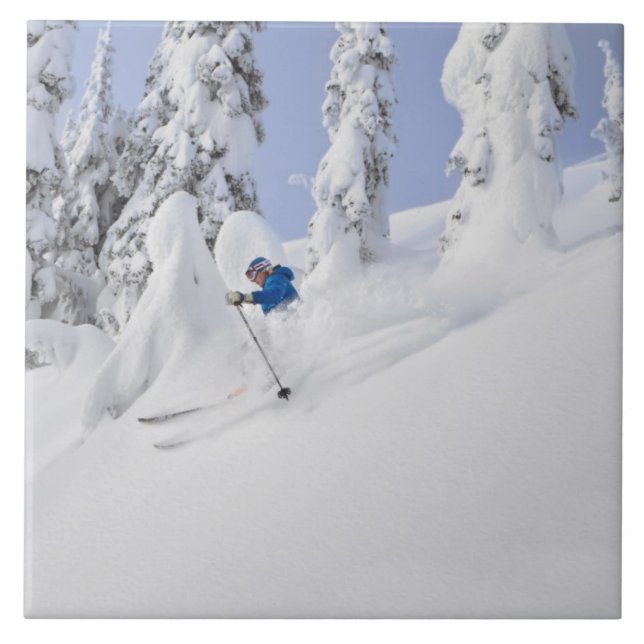 Carreau Poudre de skis Mistie Fortin (Devant)