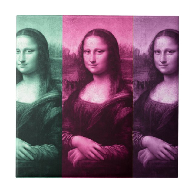Carreau Pourpre rose vert de Mona Lisa (Devant)