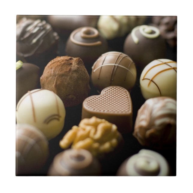 Carreau Pralines délicieuses de chocolat (Devant)