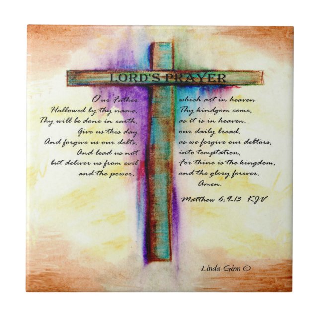 Carreau Prayer Cross du seigneur (Devant)