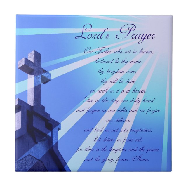 Carreau Prayer Design Tile de seigneur (Devant)