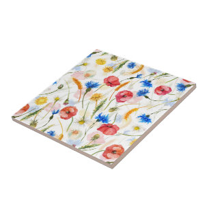 Carreau Pré fleur sauvage Avec Des Pépites Et Des Fleurs D