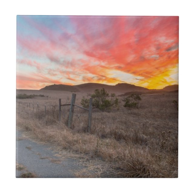Carreau Premier coucher du soleil du jour (Devant)