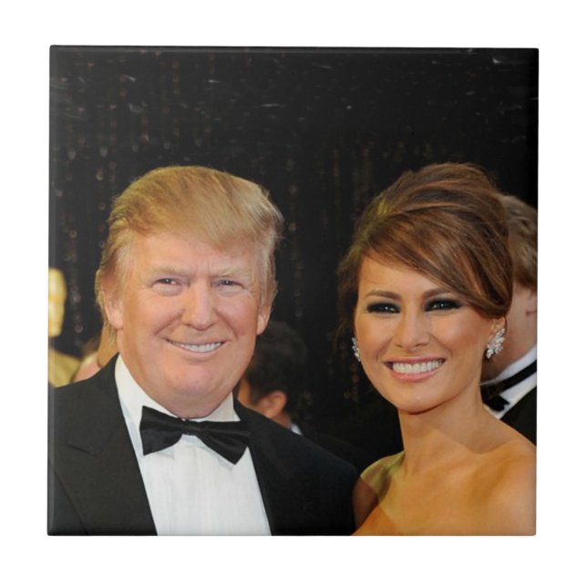 CARREAU PRÉSIDENT DONALD TRUMP ET MELANIA (Devant)