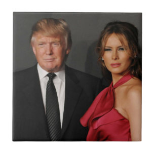 CARREAU PRÉSIDENT DONALD TRUMP ET MELANIA