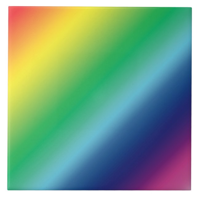 Carreau Pride lgbtq lgbt couleurs arc-en-ciel motif (Devant)
