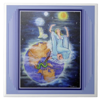 Carreau Prière pour une tuile de planète