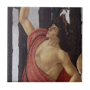 Carreau Primavera, détail de Mercure par Sandro Botticelli