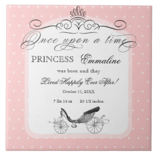 Carreau Princesse Carriage Polka Dot Swirl Photo Baby Girl